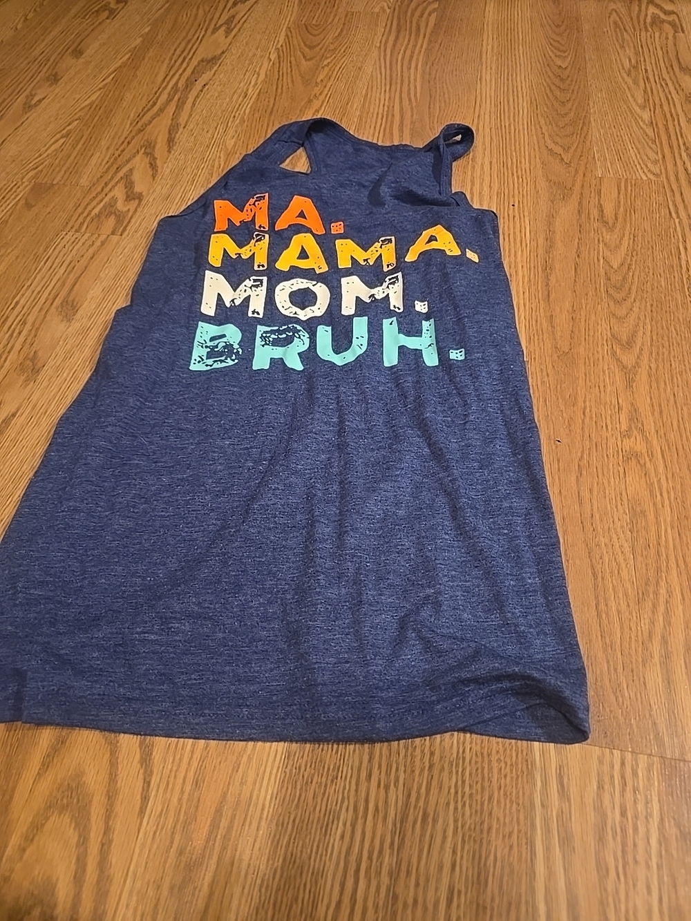 Women’s Navy Graphic Tank Top - Casual Sleeveless Tee